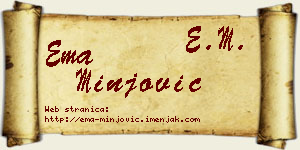 Ema Minjović vizit kartica